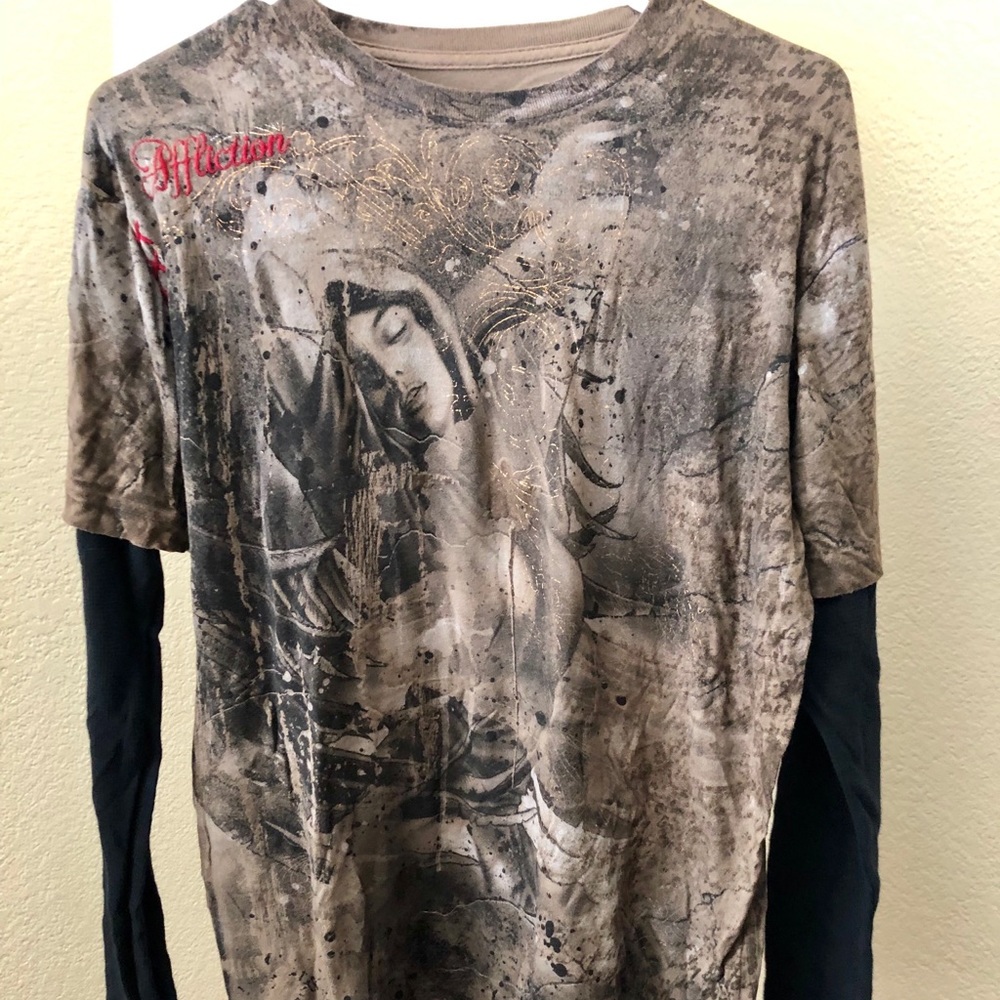 Affliction LS mens shirt